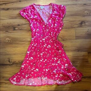 Mossimo Supply Co. Pink Floral Mini Dress